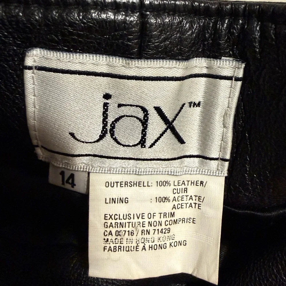 Vintage Black Leather Pants - Picture 3 of 12